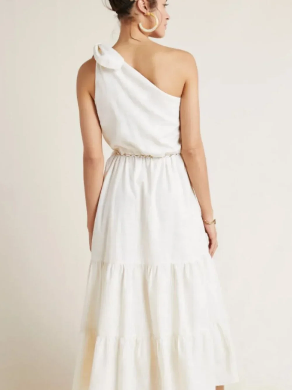 Corey Lynn Calter Athena One-Shoulder Dress from Anthropologie Sz Small MSRP$168